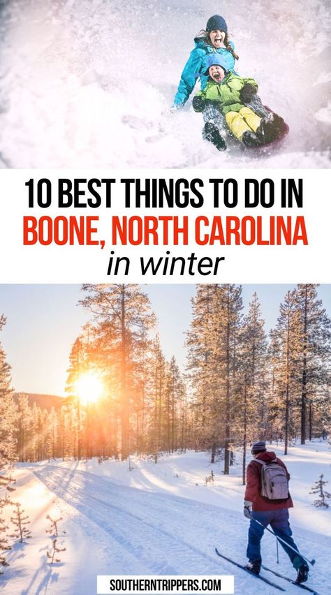 10 Best Things to do in Boone, North Carolina in Winter Banner Elk North Carolina Winter, Boone Nc Winter, Winter North Carolina, Asheville Winter, North Carolina Winter, Beautiful Places In Usa, Boone North Carolina, Blowing Rock Nc, North Carolina Travel