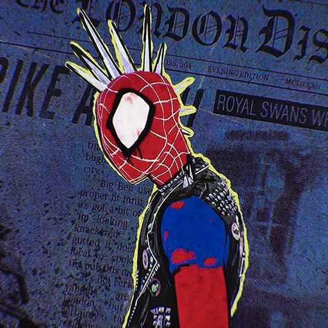 Hobie Brown Spider Punk, Spiderman Comic Covers, Spiderman Tattoo, Hobie Brown, Punk Wallpaper, Spider Punk, Image Spiderman, Spaider Man, Arte Punk