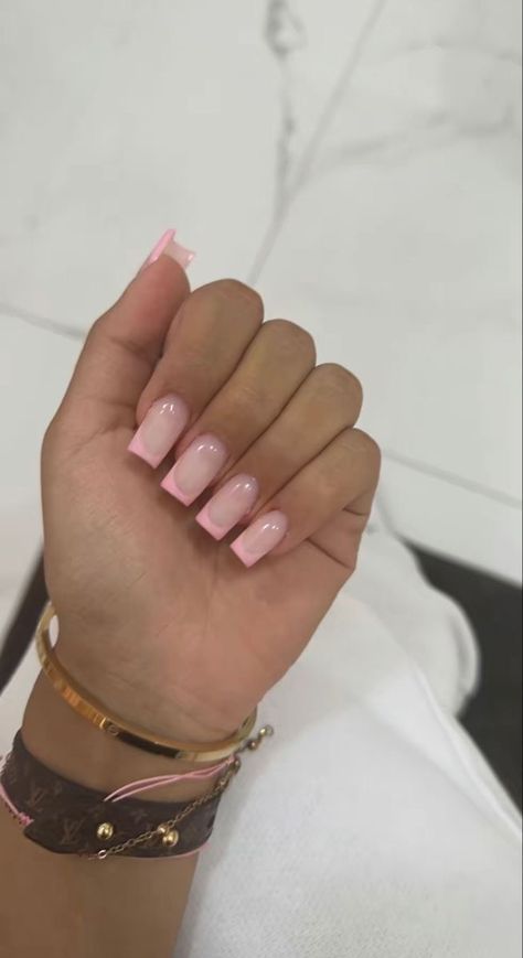 Ongles Rose Pastel, Soft Dreamy Aesthetic, Milky Pink Nails, Kutek Disney, Milky Pink, Dreamy Aesthetic, Milky Nails, Basic Nails, French Tip Acrylic Nails