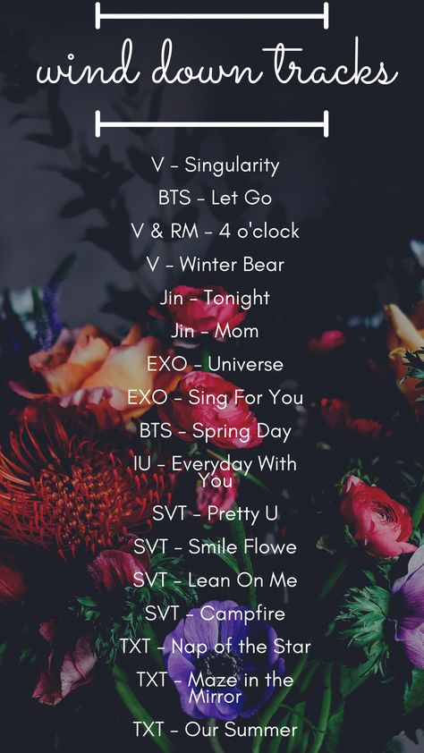 Kpop Study Playlist, Kpop Songs To Listen To When, Exo Sing For You, Songs To Listen To When, Chilling Vibes, Kpop Playlist, Summer Songs Playlist, Bts Spring Day, Down Song