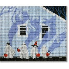 Candy Monster, Needlework Shops, Halloween Cross Stitches, Needlepoint Stitches, Needlepoint Designs, Hand Painted Canvas, Needle Art, Needlepoint Canvases, Halloween Hacks