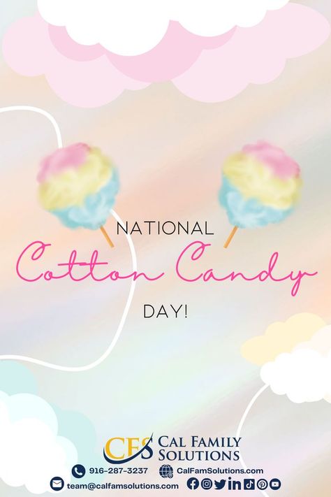 No matter how old we get, we are never too old to enjoy cotton candy…. Wishing you a National Cotton Candy Day full of sweet treats. 🎡🎪🎈🍭 Divorce Attorney, Never Too Old, How Old, Holiday Greetings, Cotton Candy, Sweet Treats, Matter, Old Things, Candy