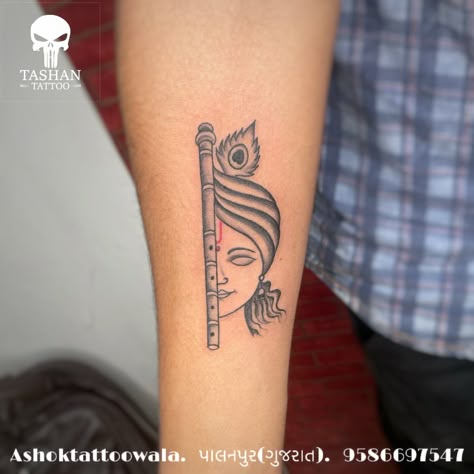 TashanTattoo
AshokTattooWala
S.20. Tirupati plaza
Opp. New bus stand
Near gd modi collage
Palanpur (gujrat)
9586697547
9687533310 Basuri Krishna Flute Mehendi, Sri Krishna Tattoo Designs, Krishna Flute Tattoo Design, Krishna Tattoo Small For Women, Lord Krishna Tattoo Design, Krishna Tattoo Ideas, Mor Pankh Tattoo, Tattoo Krishna, Krishna Tattoo Design