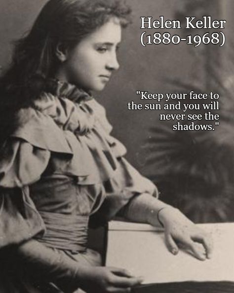 Womens History Month 2021 - Helen Keller https://en.wikipedia.org/wiki/Helen_Keller Helen Keller Photo, Helen Keller Poster Board Project, Hellen Keller, Womens History, Helen Keller Quotes, Anne Sullivan, Wax Figures, Lady Quotes, Sweet Pictures