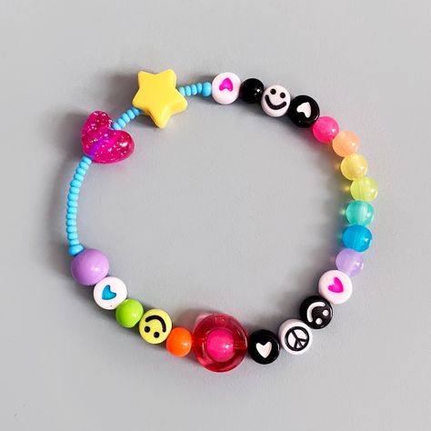 BirdieRocksJewellery - Etsy Canada Fidget Bracelet Diy Beads, Pony Bead Necklace, Fidget Bracelets, Sensory Bracelet, Kids Jewelry Diy, Fidget Bracelet, Friends Bracelet, Charm Bar, Rubber Bead