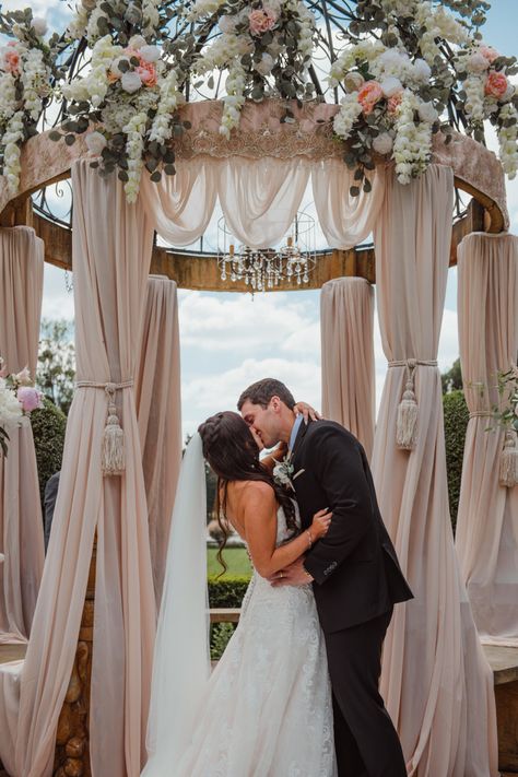 first kiss after saying “I do” Wedding Kiss Pose At Alter, Same Height Couples Wedding, Wedding Kiss Pose, Same Height Couples, Kiss Pose, Cord Of 3 Strands, First Kiss Wedding, Kiss Wedding, Wedding Kiss