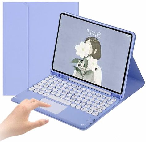 PRICES MAY VARY. ✅★【Compatible Models】Designed for iPad 9th Generation 2021/for iPad 8th Generation 2020/for iPad 7th Generation 2019.(Model No:A2270, A2428, A2429, A2430, A2197, A2198, A2200).NOT Compatible with other iPad Models. ✅★【With touchpad】keyboard comes with a touchpad, which support multi-finger function will offer a great aid when you do not have a mouse in hand. Touchpad Keyboard SUPPORT Android,Windows and IOS 13 (Need open assistiveTouch on tablet). ✅★【Removable Keyboard Case】keyb Rose Gold Ipad, Ipad Keyboard Case, Ipad Essentials, Cute Ipad Cases, Apple Ipad Case, Keyboard With Touchpad, Ios 13, Cover For Ipad, Samsung Tablet