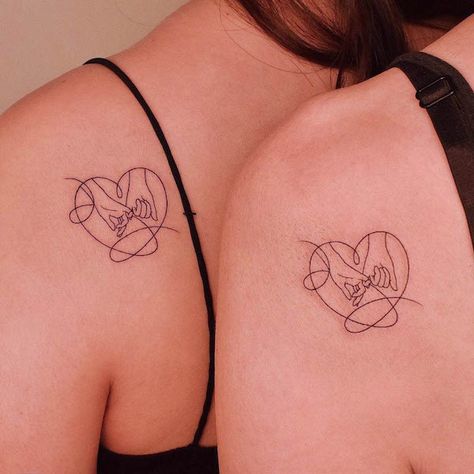 Fine Line Tattoos For Mothers, Tiny Mother Daughter Tattoos, Mother And Daughter Tatoos, Mum And Daughter Tattoo, Mother Daughter Symbol, Mommy Daughter Tattoos, Mum Tattoo, Mama Tattoo, Mom Daughter Tattoos