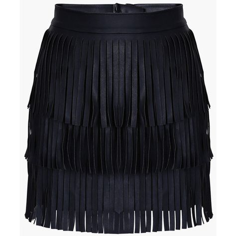 Black Faux Leather Fringed Mini Skirt ($46) ❤ liked on Polyvore featuring skirts, mini skirts, bottoms, saias, faldas, black, faux leather fringe skirt, fringe skirts, high-waisted skirt and back zipper skirt Leather Fringe Skirt, High Waisted Short Skirt, Fringe Mini Skirt, Short Black Skirt, Vegan Leather Skirt, Well Dressed Women, Faux Leather Mini Skirt, Skirt Short, Leather Mini Skirt