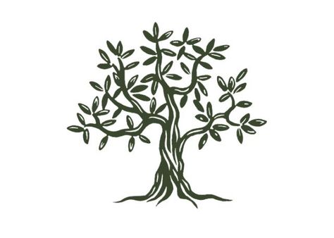 Olive Tree With Roots Tattoo, Olive Tree Line Art, Olive Tree Tattoo Design, Olive Tree Mural, Olive Tree Design, Olive Tree Sketch, Olive Tree Illustration, Olive Tree Drawing, Olive Tree Logo