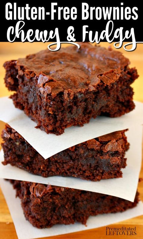 Best Gluten Free Brownies Recipe, Gluten Free Brownies Recipe, Gluten Free Lemon Bars, Gluten Free Chocolate Recipes, Dairy Free Brownies, Easy Gluten Free Desserts, Tray Bake Recipes, Chewy Brownies, Gluten Free Brownies