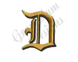 Old English Letter D Machine Embroidery Design | Etsy D Letter Images, Old English D, Pottery Coasters, Medieval Embroidery, Old English Letters, Drink Covers, Old English Font, 2 Letter, English Pottery