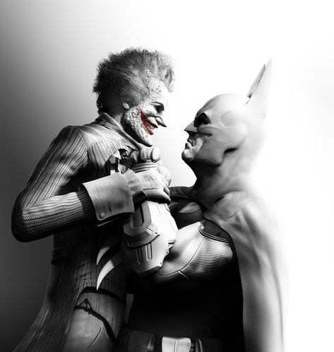 Joker & Batman - Pictures & Characters Art - Batman: Arkham City Arkham City Batman, Batman Arkham Games, Batman Arkham Series, Joker Arkham, Arkham Games, Kodi Builds, Batman Vs Joker, Der Joker, Talia Al Ghul