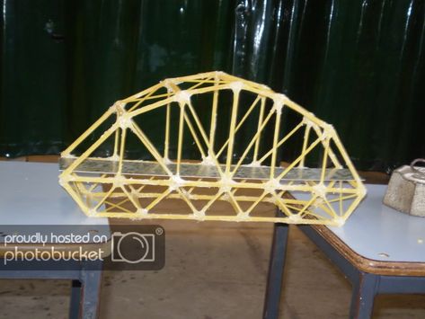 Spaghetti Bridge - Attackpoint : Orienteering training, racing, running, navigation, and fitness Bridge Structure Design, Spaghetti Bridge Design, Pasta Bridge, Spaghetti Bridge, Stem Bridges, Spaghetti Tower, Bridge Structure, Bridge Model, Truss Bridge