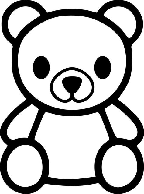 Teddy bear toy black outlines vector illustration Teddy Bear Vector, Bear Vector, 3d Vector, Teddy Bear Toys, Tracing Worksheets, Bear Toy, Vector Free, Vector Illustration, Teddy Bear