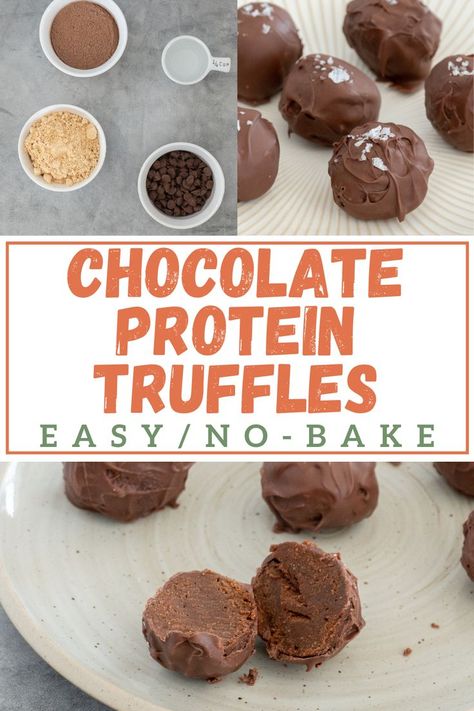 Double Chocolate Protein Balls, Keto Chocolate Protein Powder Recipes, Protein Truffle Balls, Hidden Protein Recipes, Protein Balls With Protein Powder, Protein Cake Balls, Chocolate Protein Powder Recipes, Truffles Easy No Bake, Truffles No Bake