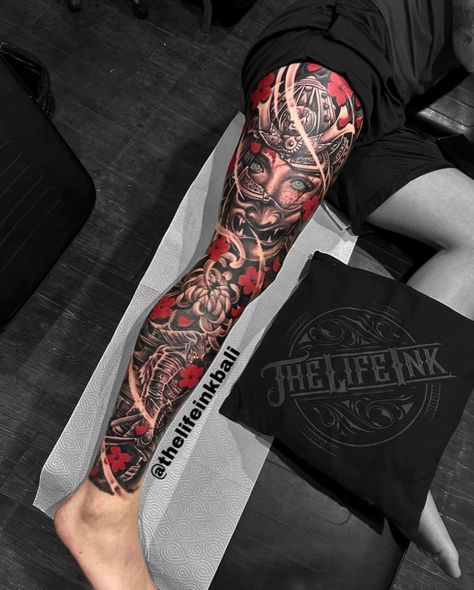 Just done full leg sleeve💉💯 Please guys book you sport guy✅✅✅💪💪💪 Thanks for trusting brother🙏🙏🙏@⚜️ @⚜️ For booking and appointment please… | Instagram Full Leg Sleeve, Tattoo Japonais, Traditional Japanese Tattoo Sleeve, Japanese Warrior Tattoo, Samurai Tattoo Sleeve, Japanese Leg Tattoo, Koi Tattoo Sleeve, Japanese Tattoos For Men, Tiger Tattoo Sleeve