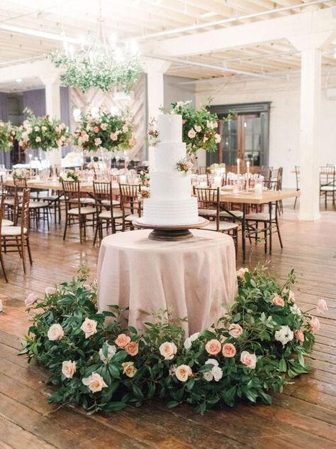 Organic Flower Arrangements, Mauve Color Scheme, Large Wedding Cakes, Large Wedding Venues, Indoor Wedding Reception, Wedding Cake Display, Dfw Wedding Venues, Indoor Wedding Receptions, Large Floral Arrangements