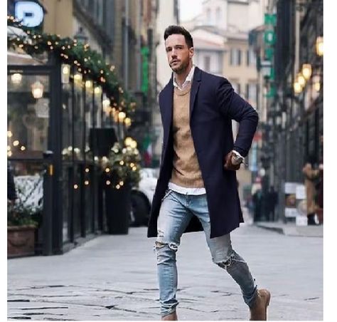 Mens Winter Fashion Outfits, Mens Wool Coats, Coats Men, Overcoat Jacket, Look Formal, Mens Fashion Edgy, Mens Fashion Smart, Mens Fashion Rugged, Long Coats