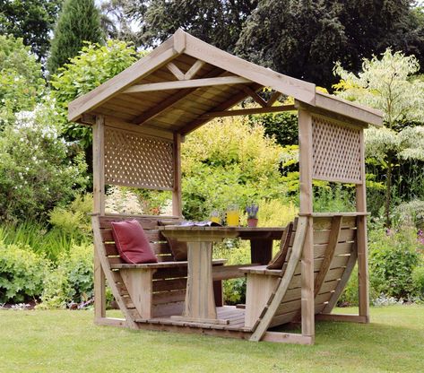 Garden Arbour Seat, Arbour Seat, Wooden Arbor, Table And Benches, Wood Trellis, Planter Bench, Planters Garden, Trellis Panels, Table And Bench Set