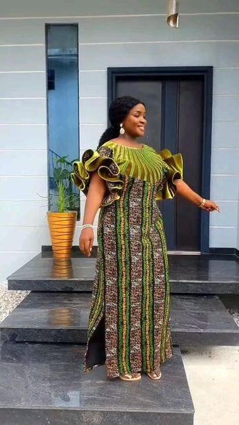 Ankara Style For Mummy, African Ankara Dresses For Women, Long Bubu Ankara Gown Styles, Ankara Bubu Dress Styles, Latest Ankara Long Gown Styles For Ladies Party, Simple Kampala Styles For Ladies, Long African Dresses Ankara Clothing, Long Gown For Ankara, Boubou Gown Styles Ankara