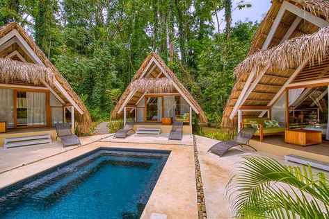 HOTEL SHAWANDHA LODGE $154 ($̶2̶5̶5̶) - Updated 2024 Prices & Reviews - Costa Rica/Limon Cahuita, Beach Resort Design, Waking Up, Resort Design Plan, Farm Villa, Resort Plan, Tropical House Design, Hut House, Bamboo House Design