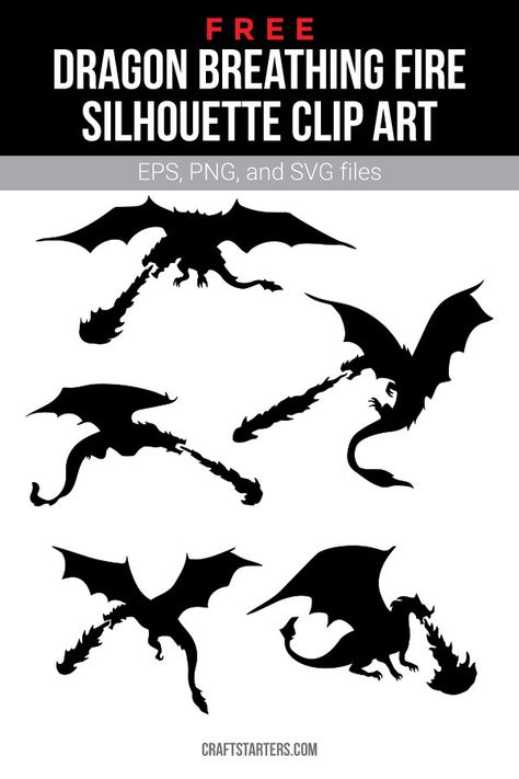 Dragon Breathing Fire Drawing, Dragon Breathing Fire Tattoo, Coven Tattoos, Shadow Templates, Fire Breathing Dragon Tattoo, Fire Silhouette, Dragon Breathing Fire, Smaug Dragon, Dragon Breathing