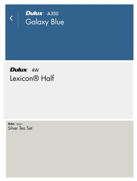 Woodwork lexicon half, walls silver tea set Dulux Blue Paint, Dulux Blue, Dulux Paint, Half Walls, Silver Tea Set, Bedroom Renovation, Silver Tea, House Paint, House Paint Exterior