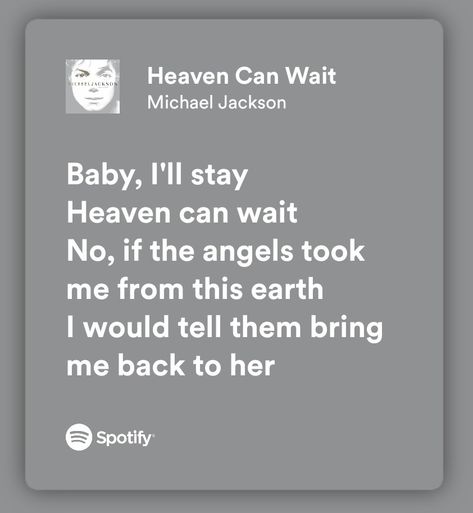 Michael Jackson Song Lyrics, Michael Jackson Lyrics, Michael Jackson Songs, Bad Michael, Heaven Can Wait, Music Vibes, Music Poster Ideas, Michael Love, Music Recommendations