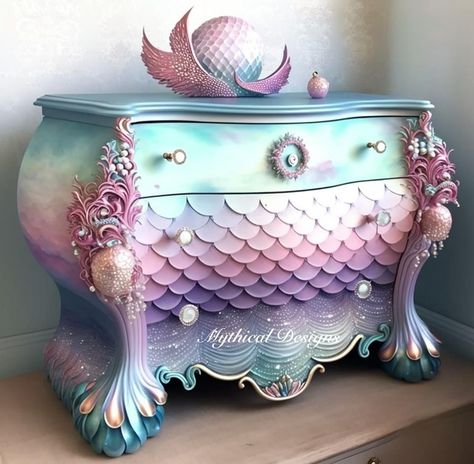 Best Sofa Designs, Trendy Sofa, Mermaid Bedroom, Whimsical Painted Furniture, Fantasy Furniture, Design House Interior, Mermaid Room, Interior Design House, Whimsical Furniture