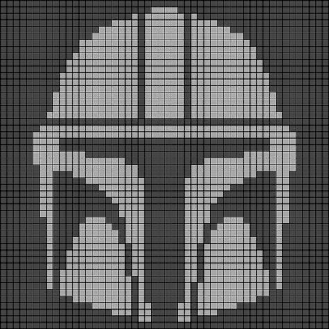 Star Wars Tapestry, Crochet Alpha Pattern Star Wars, Mandalorian Alpha Pattern, Pixel Art Pattern Star Wars, Starwars Alpha Pattern, Star Wars Bead Pattern, Star Wars Tapestry Crochet, Star Wars Grid Pattern, Alpha Patterns Star Wars