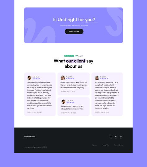 Testimonial Page Design, Reviews Web Design, Testimonials Web Design, 2024 Graphic, Illustrator Design Tutorial, Desktop Design, Sports Website, Web Design Agency, Web Layout Design