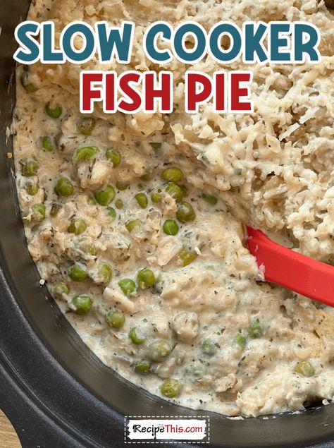 Slow Cooker Fish Pie Slow Cooker Cod Recipes, Slow Cooker Fish, Fish Pie Recipe, Amazing Slow Cooker Recipes, Cooked Fish, Frozen Fish, Cook Fish, Fish Pie, Slow Cooker Dinner