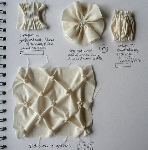 SMOCKING — NYES Fashion Sketchbook, Textiles Sketchbook, A Level Textiles, Origami Fashion, Textil Design, Fashion Design Sketchbook, Textiles Techniques, Fashion Design Portfolio, Fashion Portfolio