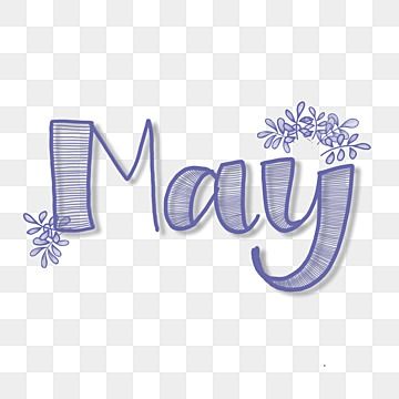 May Clipart, May Lettering, June Lettering, Calendar Typography, Cute Hand Lettering, Brick Books, Writing Clipart, May Month, Font Cute