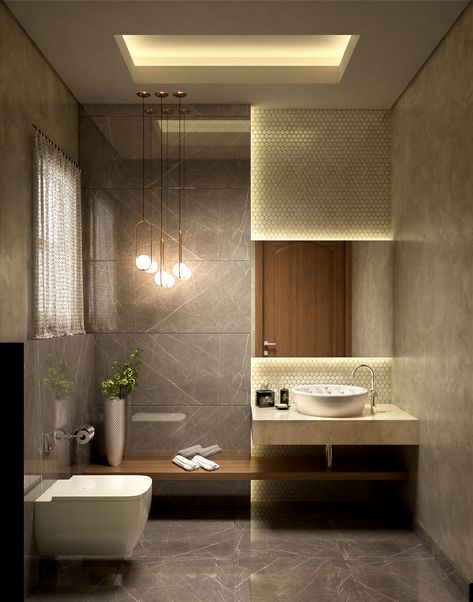 Toilet Design Modern, Ideas Cuarto, Toilet And Bathroom Design, Toilette Design, Down Ceiling Design, New Ceiling Design, Modern Small Bathrooms, Luxury Master Bathrooms, Restroom Design