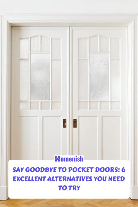 Pocket doors can be a great space-saving solution, but they're not always the most practical or stylish option. Fortunately, there are plenty of alternatives to choose from. In this article, we'll take a look at six excellent alternatives to pocket doors that will enhance your home's aesthetic and functionality. Pocket Door Alternative, Door Alternatives, Double Pocket Doors, Sliding Tracks, Door Dimensions, The Door Is Open, Pocket Door, Door Kits, Space Saving Solutions