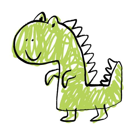 Dinosaur Drawing, Cute Doodles Drawings, Kids Artwork, Dinosaur Kids, Doodle Drawings, Cute Doodles, الرسومات اللطيفة, Cute Illustration, Drawing For Kids