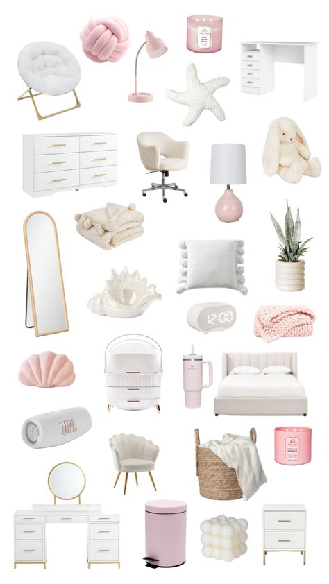 Comfy Room Ideas, White Room Decor, Luxury Room Bedroom, Aesthetic Preppy, Room Redesign, Pinterest Room Decor, Preppy Room Decor, Girly Room, Preppy Room