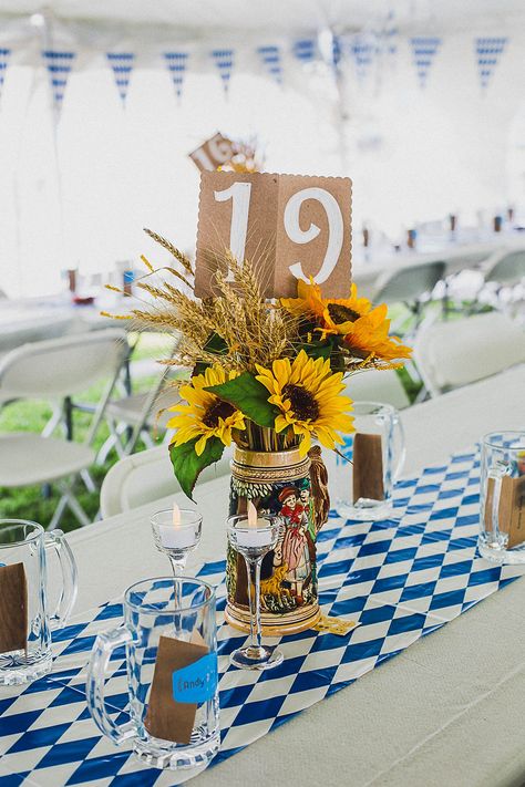 Octoberfest Wedding Ideas, Oktoberfest Table Centerpieces, Octoberfest Centerpieces, Oktoberfest Party Decor, Octoberfest Party Decorations, October Fest Decorations, Oktoberfest Table Decorations, Oktoberfest Decor, Oktoberfest Centerpieces