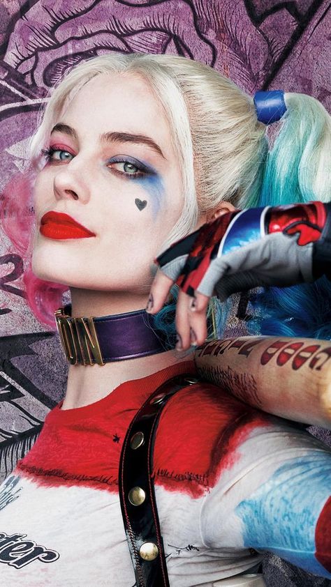 Maquillage Harley Quinn, Harley Quinn Wallpaper, Harley Quinn Et Le Joker, Joker Y Harley Quinn, Halloweenský Makeup, Harley Quinn Makeup, Harley Quinn Halloween, Margot Robbie Harley Quinn, Margot Robbie Harley