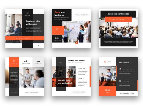 Social Media Kit Layout with Orange Elements Stock Template | Adobe Stock Social Media Post Layout, Orange Elements, Media Kit Design, Social Media Kit, Facebook Layout, Hospital Design, Brand Guide, Business Templates, Creative Template