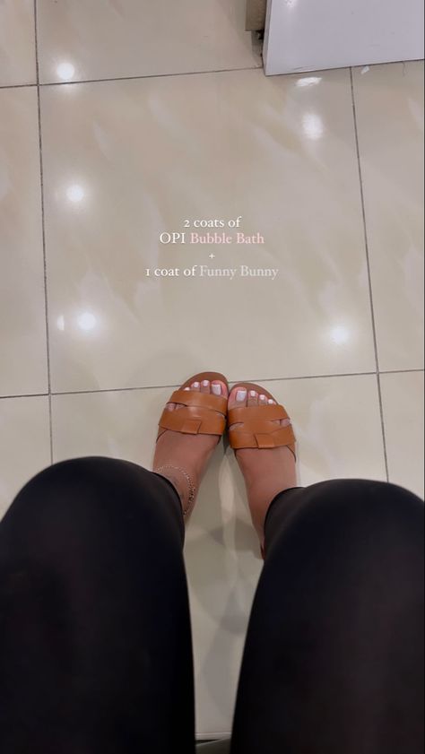 Opi Bubble Bath Toenails, Opi Funny Bunny Pedicure, Funny Bunny On Toes, Funny Bunny French Pedicure, Opi Bubble Bath Pedicure, Funny Bunny Toe Nails, Pedicure Funny Bunny, Bubble Bath Pedicure, Bubble Bath Toe Nails