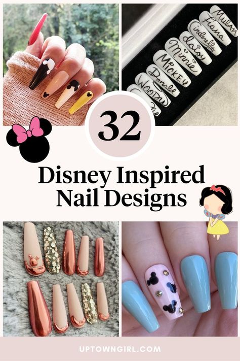 32 disney inspired nail designs Lion King Nails, Disney Inspired Nails, Old Nail Polish, Disney Nail, Nail Art Disney, Mickey Mouse Minnie Mouse, Disney Nails, Unique Nails, Nail Inspiration