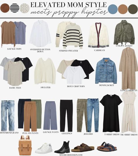 Mom Style Outfits Casual, Stylish Mom Outfits Spring 2023, Cool Mom Style Fall, Cute Mom Outfits Comfy Casual Spring, Casual Mom Style 2023, Mom Style Spring 2023, Casual Outdoorsy Style, Capsule Wardrobe Casual Chic, How To Dress Like A Mom