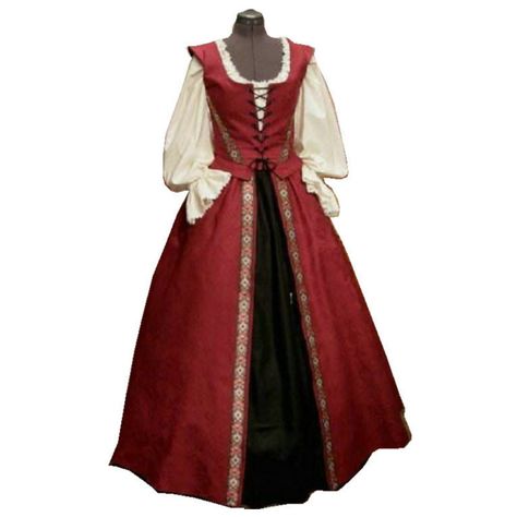 >> Click to Buy << Historical Customer-made 17 Century Vintage Costumes Renaissance Dress Steampunk dresses Gothic Cosplay Halloween Dresses C-1209 #Affiliate Medieval Dress Princess, Gaun Abad Pertengahan, Pirate Dress, Fest Outfits, Cocktail Dress Vintage, Victorian Vintage, Goth Dress, Medieval Dress, Medieval Clothing