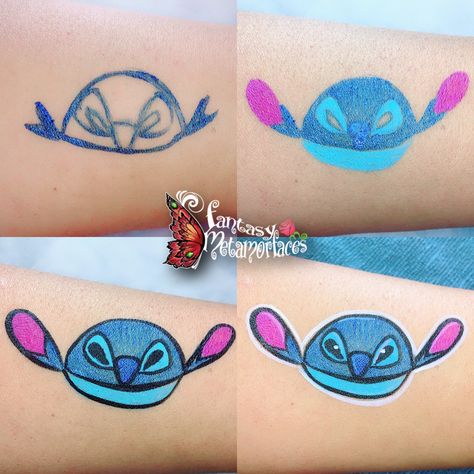 Stitch face paint design Stitch Face Paint, School Spirit Week, Painting Cartoon, Face Painting Easy, Painting Easy, Paint Design, Face Painting Designs, Spirit Week, Halloween Make Up