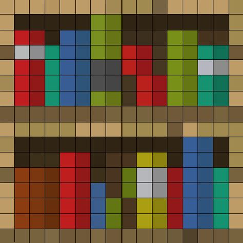 Minecraft Bookcase, برق بنزين, Painting Minecraft, Grid Template, Minecraft Blocks, Graph Crochet, Art Perle, Easy Pixel Art, Pixel Art Templates