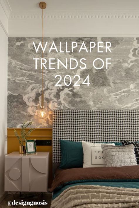 In the realm of interior design, wallpaper serves as the canvas that sets the tone for a room’s ambiance. As we step into 2024, the world of home décor continues to evolve, offering a diverse array of wallpaper trends that cater to various tastes and preferences. Peel And Stick Wallpaper Behind Bed, Popular Wallpaper 2024, 2024 Wallpaper Trends, Wallpaper On Ceiling Bathroom, Small Bedroom Wallpaper Ideas, Wallpaper Trends For 2024, Primary Bedroom Wallpaper, Preppy Bedroom Wallpaper, Wallpaper On Ceiling Bedroom