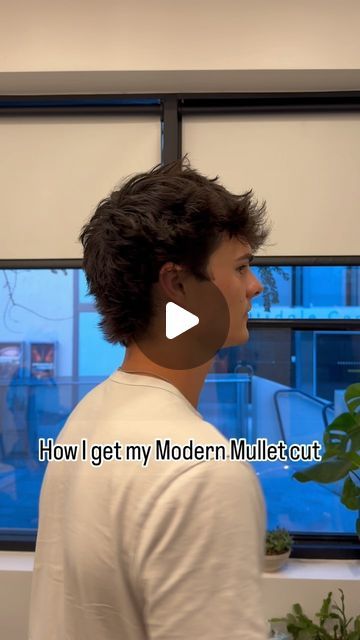 Flow Bros on Instagram: "Show this to your barber! #haircut #mullet #flowbros #menshair #hairstyle" Mens Layered Middle Part, Men S Haircut Medium, Low Taper Fade Haircut Mullet, Mens Wavy Mullet, How To Grow A Mullet, Modern Mullet Short Hair Men, Mid Taper Haircut Men, Men Haircut Mullet Short, Mens Faux Mullet